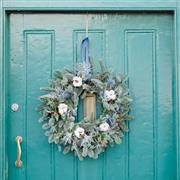 Frosty Christmas Wreath for Door