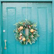 Fruity Christmas Wreath for Front Door