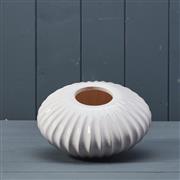 St Ives Low Ribbed Vase