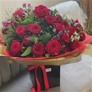 Deluxe Red Rose Bouquet - 50 Roses